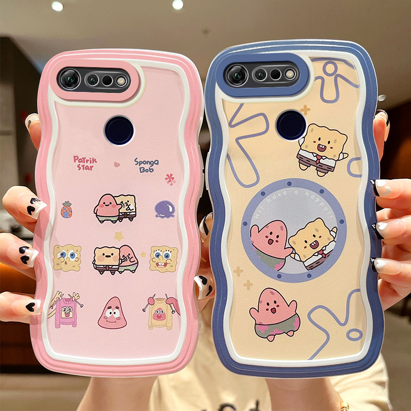 适用于华为荣耀V20手机壳简约动漫新款PCT-AL10波浪纹honorv20保护套ins风。容耀v20硅胶可爱少女v2o卡通软壳