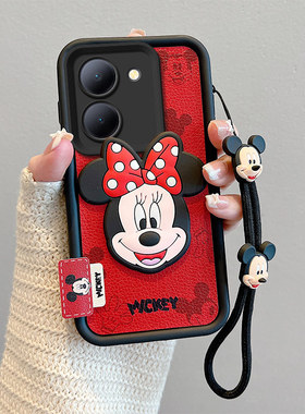 适用vivoY78手机壳卡通可爱少女vovoY78m皮纹公仔viboY78(T1)米奇新款vivi y78个性时尚男女vlvoy78m保护套潮