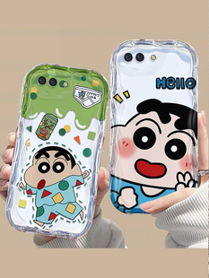 A5手机壳日韩女学生opop 卡通pbam00搞怪小新oopp 适用OPPO a5个性 a5高颜值透明 a3s保护套ins风可爱女款 0pp0