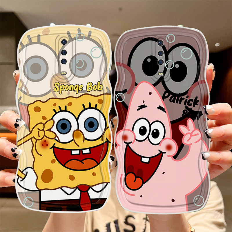 适用OPPO R17手机壳新款高颜值PBDM00个性软硅胶opop r17pro保护套PBEM00海绵宝宝ooppr17日韩可爱女生r17por