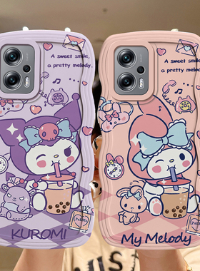 适用于红米Note11TPro手机壳卡通日韩女生22041216C动漫软硅胶redmi note11tpro保护套ins风n0te11tpro搞怪可