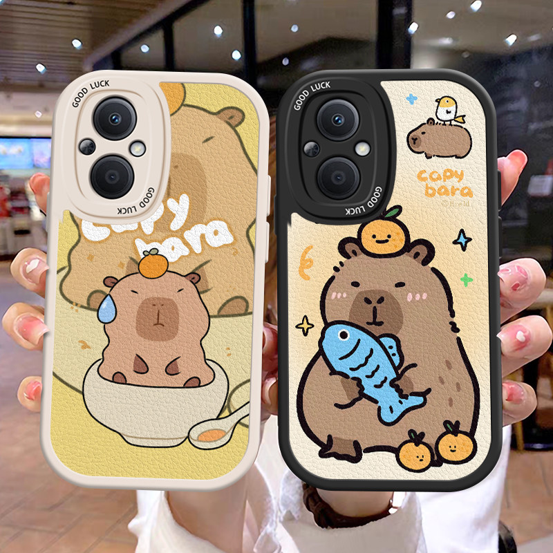 适用oppoa97手机壳情侣a78巴拉a57/a77全包a58男93s女防摔a94卡通皮纹软边趣味可爱壳