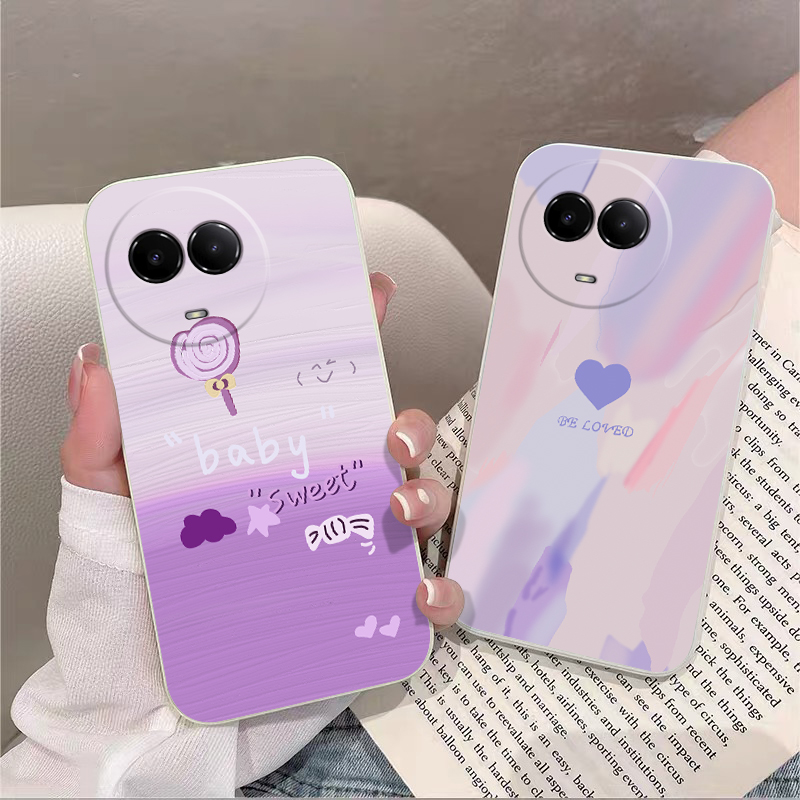 油画爱心卡通学生全包边防摔软壳