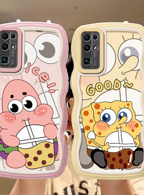 适用华为荣耀30pro手机壳卡通搞怪女honor30个性时尚海绵宝宝BMH-ANLO软硅胶。容耀30保护套ry3opro日韩可爱