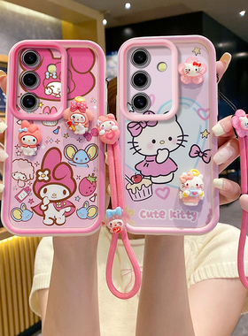 适用于三星A15 4G手机壳可爱少女A156E日韩凯蒂猫galaxy a15 5g保护套ins搞怪卡通SM-A155F高颜值sx a15立体