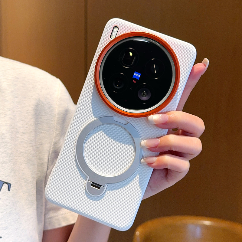 一体支架适用vivoX200手机壳旋转x200ultra全包边viovX200Pro磁吸自带支架x200por时尚男女vovox200s保护套