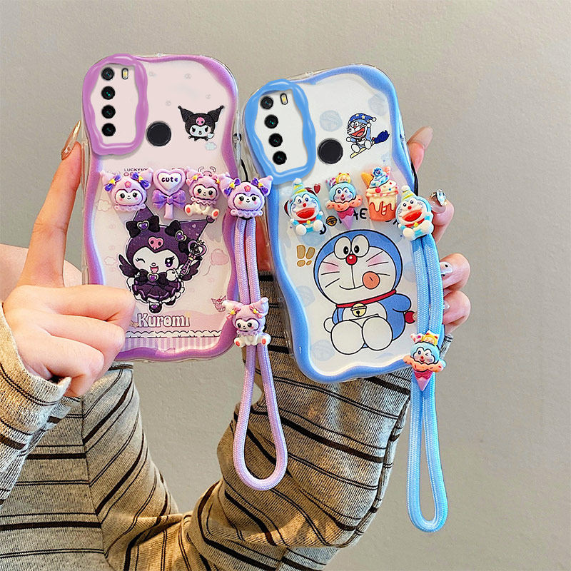 适用红米Note8手机壳卡通潮少女全包防摔Redmi nt8创意搞怪立体可爱保护壳