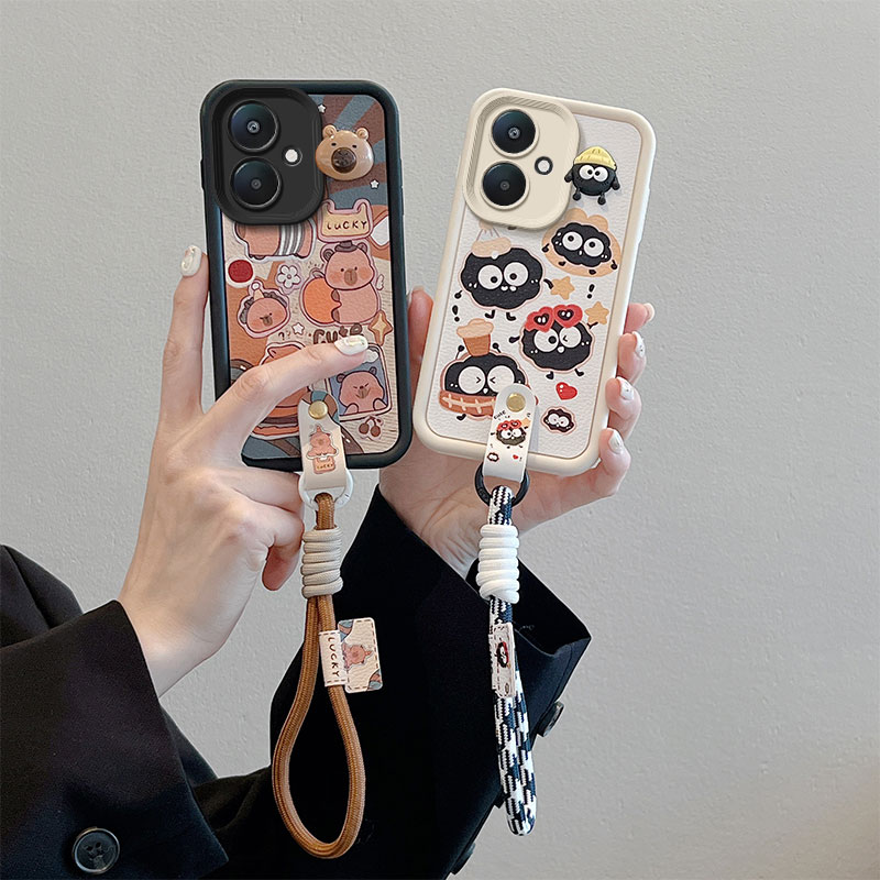 卡通可爱煤球立体带手绳