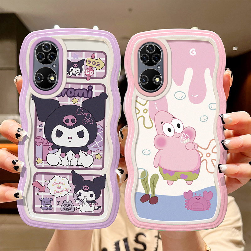 适用于华为P50手机壳个性潮女jad-al50搞怪少女p50pro保护套ABR-AL00日韩可爱女p5opro硅胶卡通p50派大星hw潮