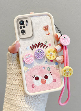 适用小米POCO M5S手机壳软硅胶个性男女pocom5s立体煤球卡通小米PocoM6可爱xiaomi时尚保护套poco m6皮纹新款