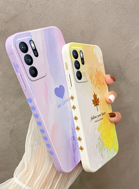 适用OPPO Reno6Z手机壳时尚潮女opopreno6z全包摄像头reon6z卡通硅胶防摔ooporeno6z保护套简约男renoz6软壳