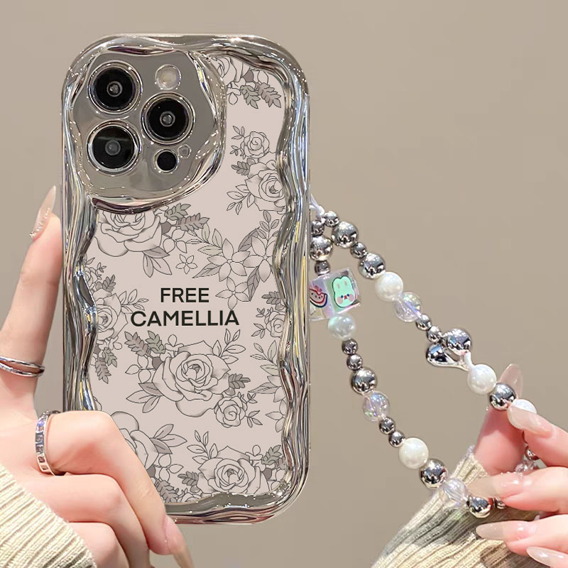 苹果小香风文艺玫瑰花手机壳