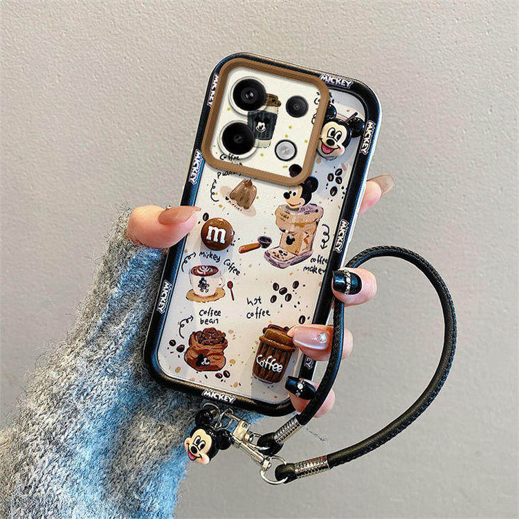 库洛米适用小米POCOX6Neo手机壳卡通公仔POCOX65G潮少女红米Note135G浮雕立体Note13Pro5G米奇卡通趣味ins可