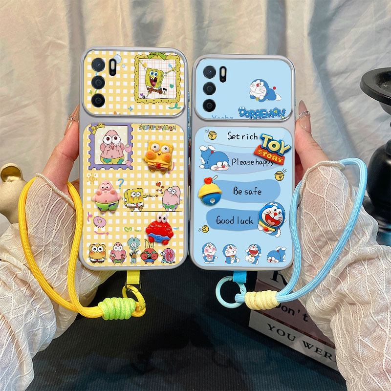 可爱卡通硅胶oppoa16手机壳
