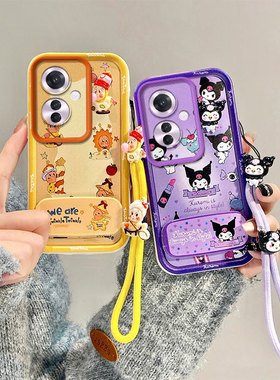 KT镜子支架适用OPPOReno11F手机壳日韩可爱女OPPOF25Pro个性时尚男女OPPOReno11F卡通保护套OPPOF25Pro硅胶