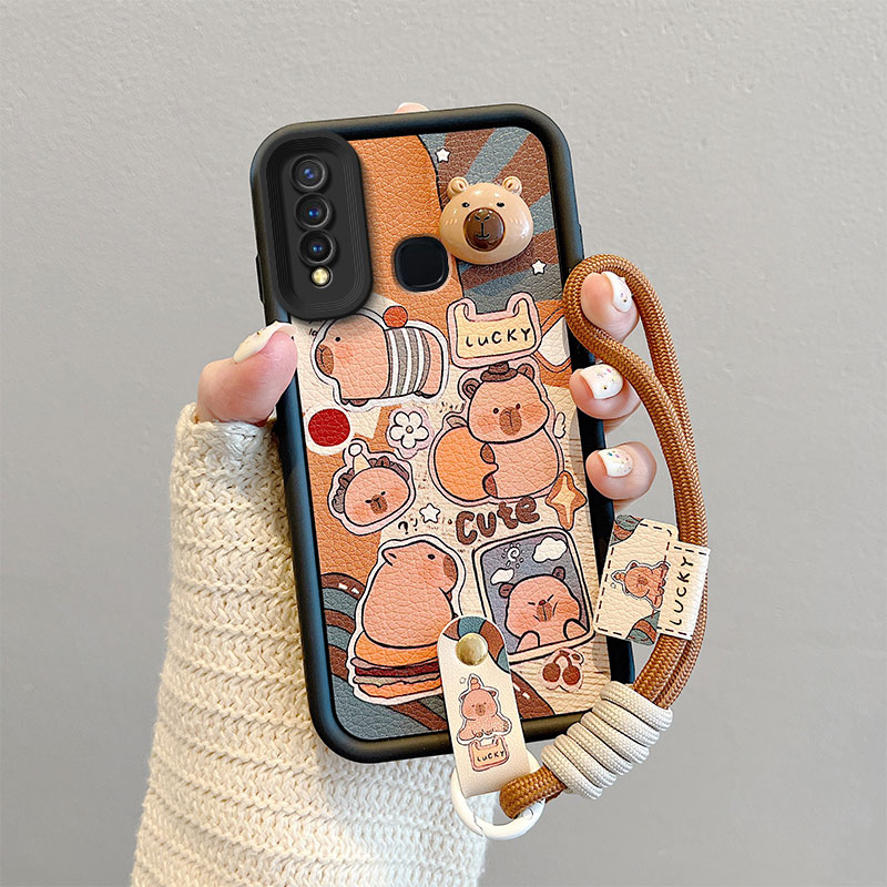 卡通可爱煤球立体带手绳