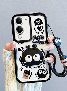 适用vivoY04手机壳煤球新款voviy04日韩潮女vovoy04保护套ins风可爱少女viboy04趣味搞怪viovy04个性卡通yo4