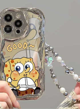 巨可爱海绵宝宝适用oppo reno11pro手机壳opop k11x小众高颜值女r17个性电镀ooppa2pro派大星realmev23保护套