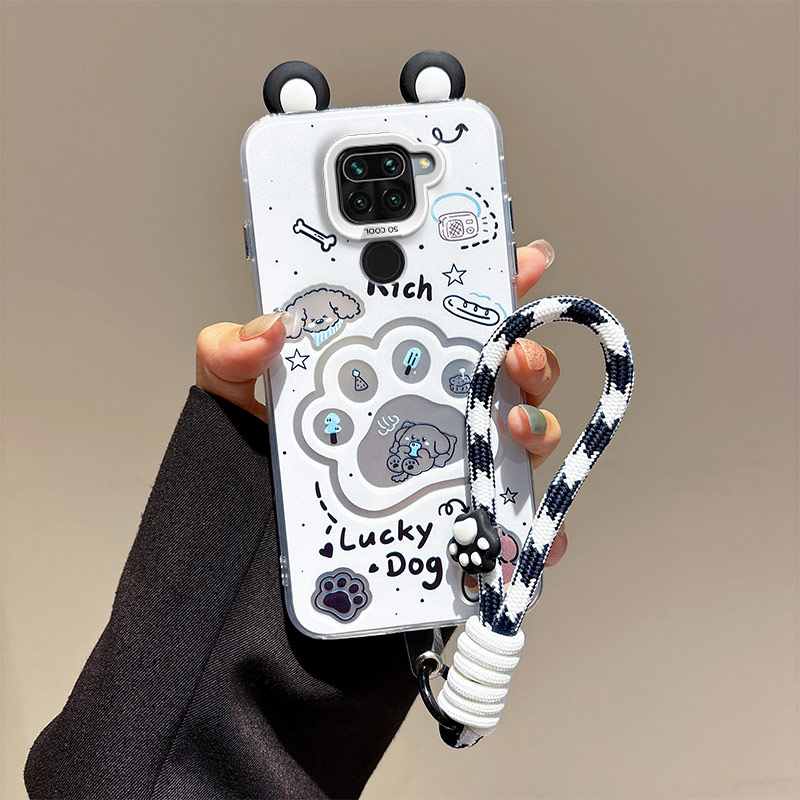 耳朵海绵宝宝适用红米Note9国际版手机壳sx note9派大星新款redmi10X潮少女手绳hongmi学生卡通可爱女nite9潮