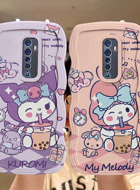 适用OPPO Reno标准版手机壳卡通超酷pcam00时尚简约opop reno2保护套ins风可爱女生0pporeno1硅胶reni2软壳