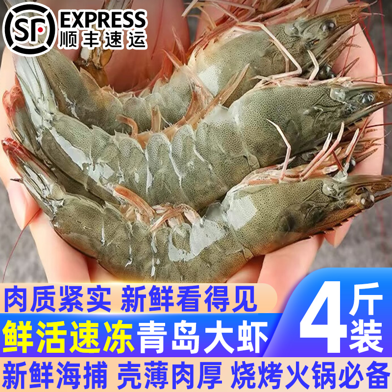青岛大虾超大基围虾特大青虾