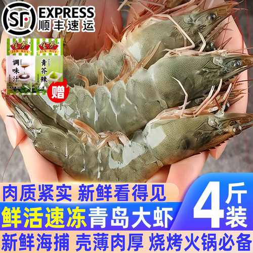青岛大虾超大基围虾特大青虾