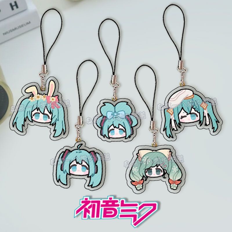 初音未来miku 手机挂绳手机链动漫周边游戏挂件学生饰品谷子礼物图片