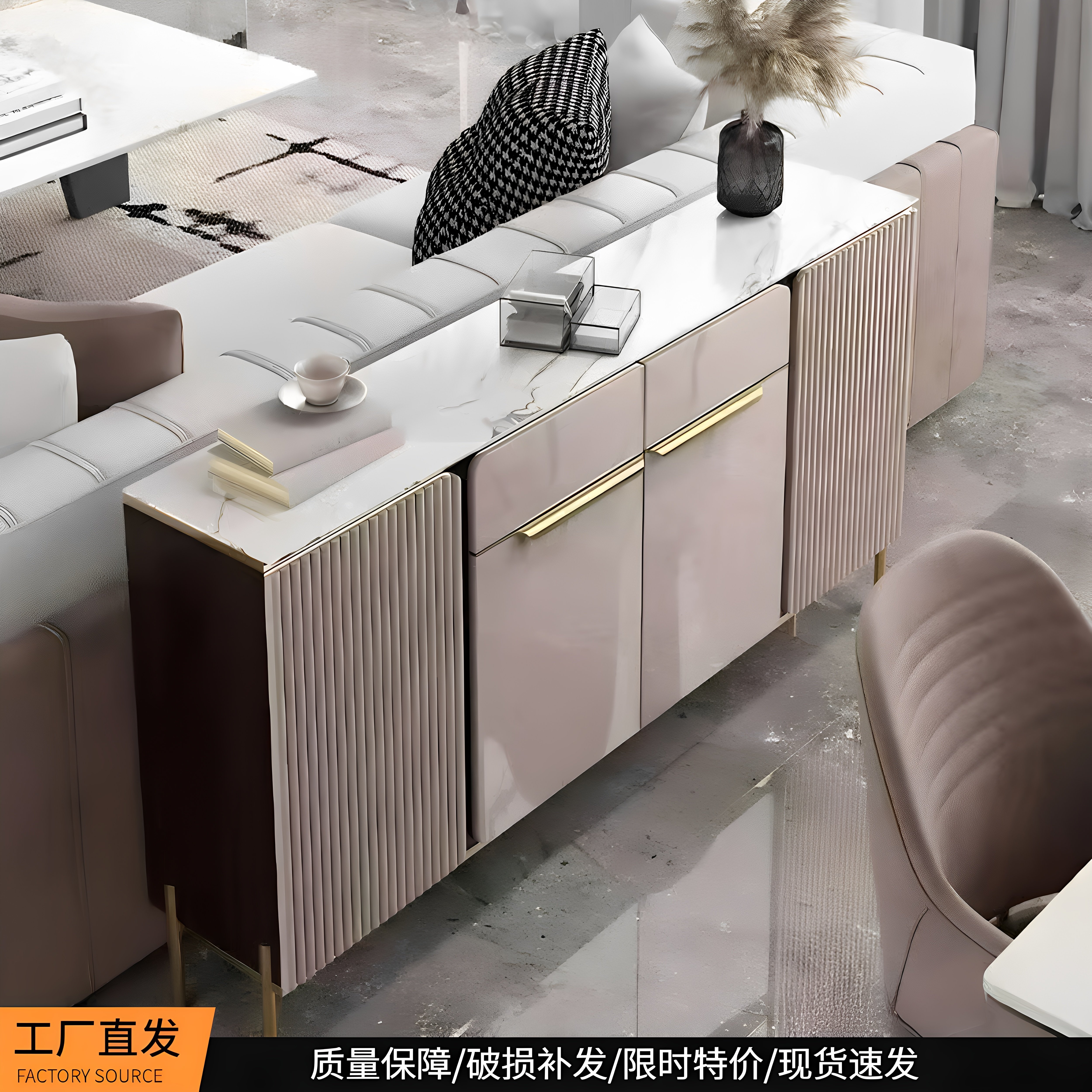 轻奢餐边柜现代简约边柜厨房碗柜客厅靠墙玄关柜阳台储物置物鞋柜
