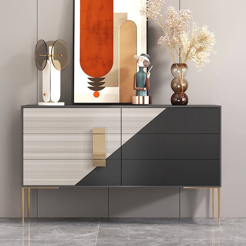 意式极简斗柜现代简约五斗柜卧室入户餐边柜轻奢客厅隔断柜玄关柜