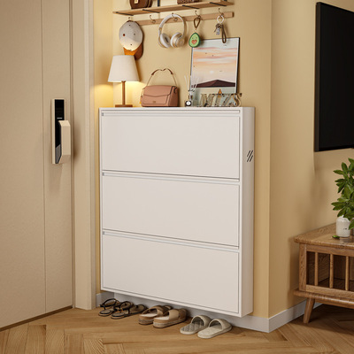 超薄钢制鞋柜家用门口楼道大容量