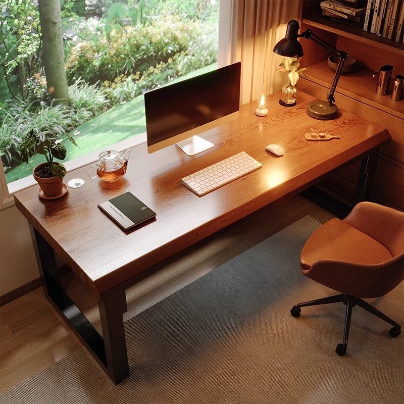 纯实木电脑桌台式学生学习写字桌子卧室家用书桌成人办公桌工作台,收纳整理,书桌收纳置物架,淘宝优惠券,粉丝福利购,淘宝优惠卷