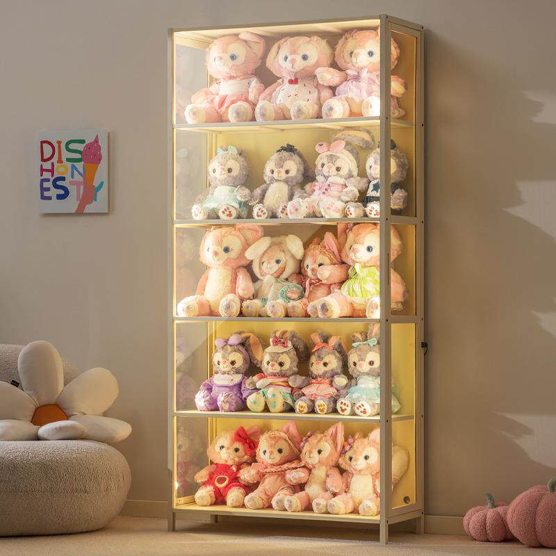 手办展示柜带灯柜透明乐高展柜