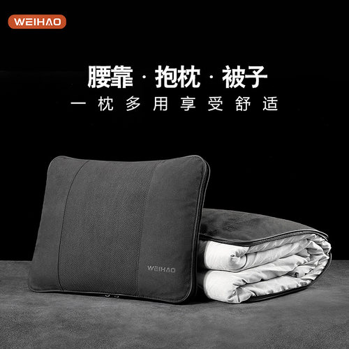 2025新款汽车翻毛皮抱枕被两用