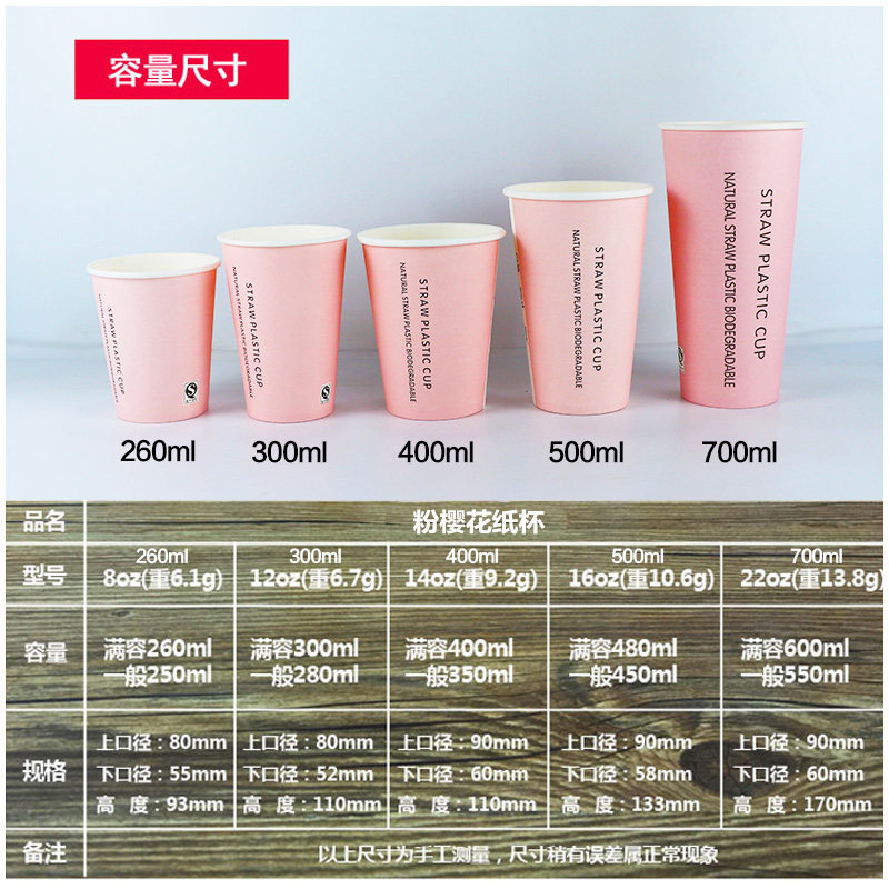 Sakura Pink Paper Cups: Cute Disposable Drinkware for Milk Tea - Product image 3
