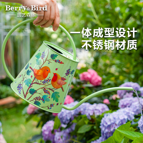 berry&bird浇水壶一体成型不锈钢