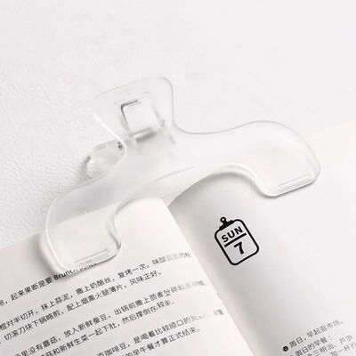 Transparent Plastic Book Clip Simple Reading Aid Fixed Book