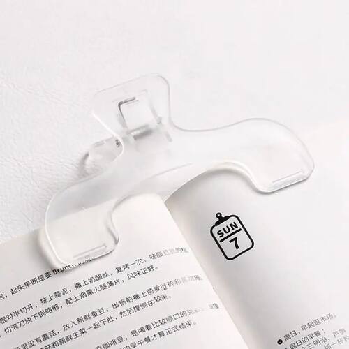 Transparent Plastic Book Clip Simple Reading Aid Fixed Book