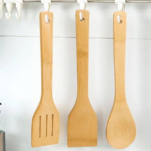 New 3pcs Safe Bamboo Cookware Set Ecofriendly Durable Cookin