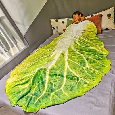 Double-Sided Flannel Creative Appearance Home Sofa Cabbage B