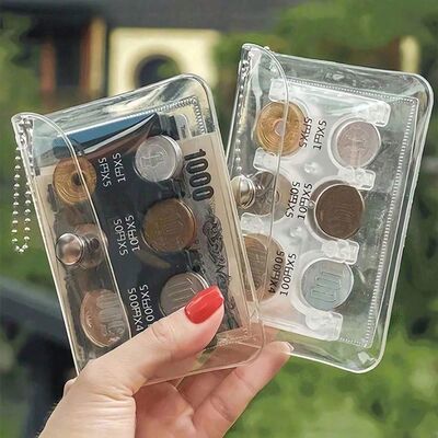 Japanese Coin Holder Wallet ,Coin Wallet,Mini Wallet,PVC Wal