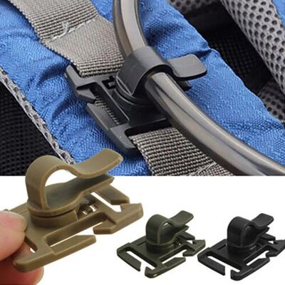 Drinking Tube Clip Rotatable Molle Hydration Bladder Drinkin