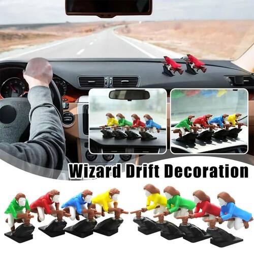 Broomstick Dashboard Drift Ornaments Witch Wizard Flying Bro