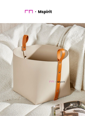 Ms意式家用编织收纳筐大号收纳篮北欧衣帽间杂物筐脏衣服收纳篮筐