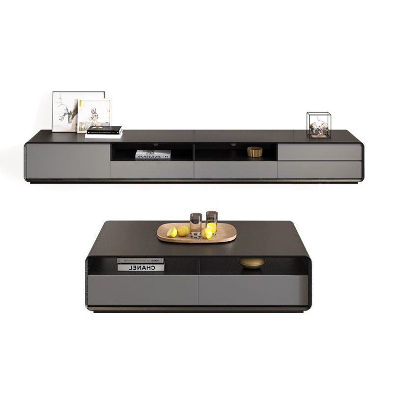 新款电视柜茶几组合小户型轻奢客厅家用落地电视机柜一体简约现代