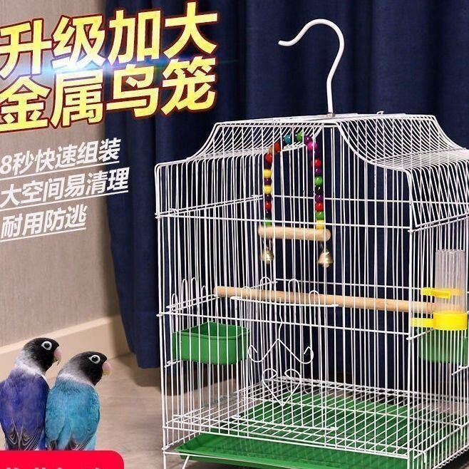 鸟笼家用大号虎皮玄风鹦鹉笼八哥笼相思鸟笼大型繁殖笼金属笼清仓