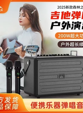 森林之声S2 乐器音箱吉他电吹管萨克斯无线蓝牙户外K歌直播音响