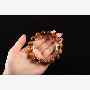 天然披毛犀角手串老亚文玩牛角鱼子纹竹丝纹清晰可见养生把玩手链