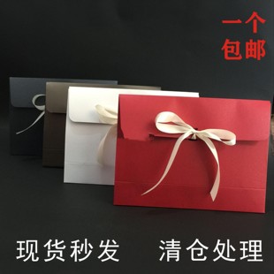 厂家直销丝巾包装盒彩色珠光信封盒批发丝绸礼品盒真丝方巾围巾盒