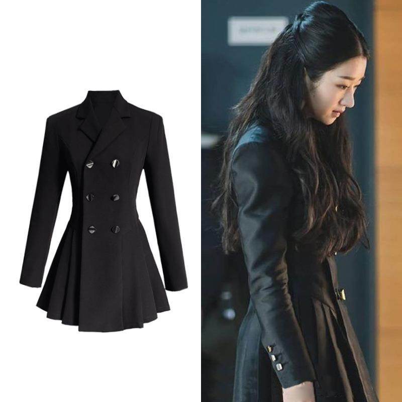 新款推荐秋冬泰国炸街欧美女装设计师女装西服职业装西装外套女