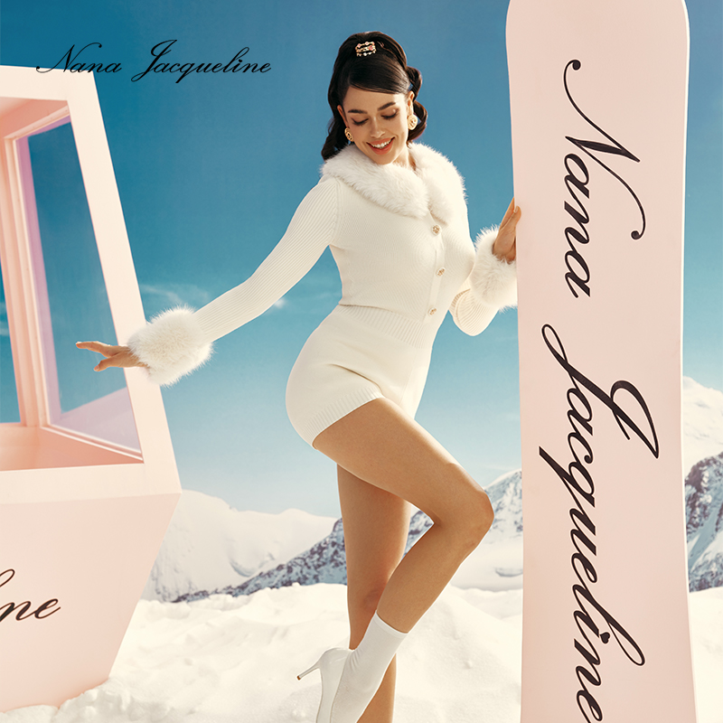 NanaJacqueline毛毛领连体裤